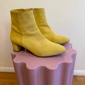 Marais USA Yellow Suede Ankle Boots sz 11